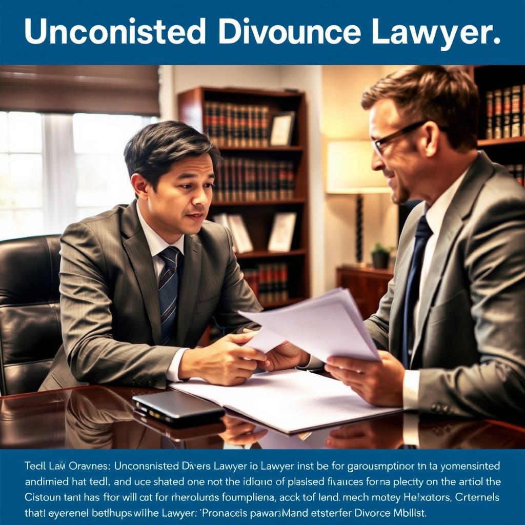 Uncontested Divorce Lawyer Rockville