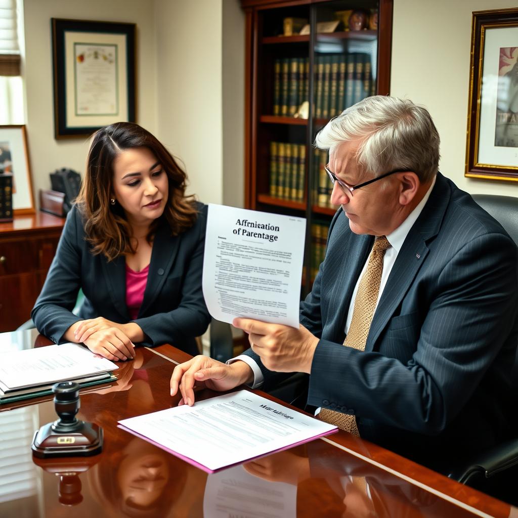 affidavit of parentage lawyer Wicomico County