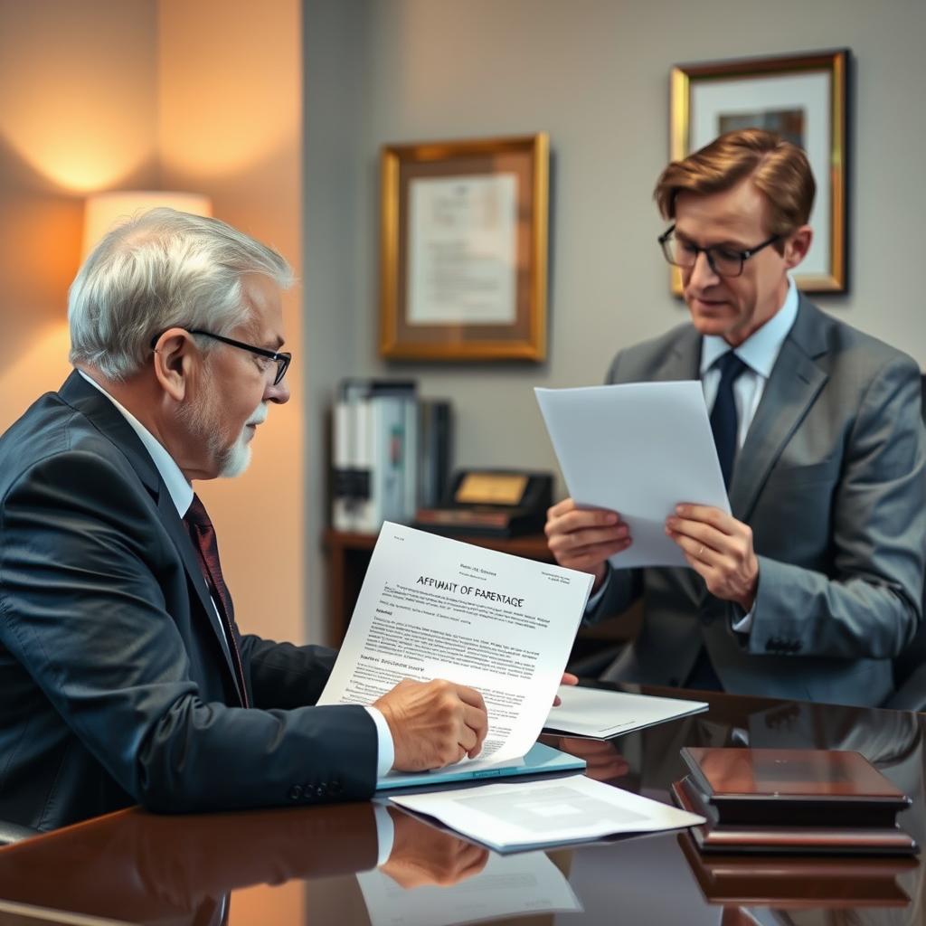 affidavit of parentage lawyer Calvert County, MD