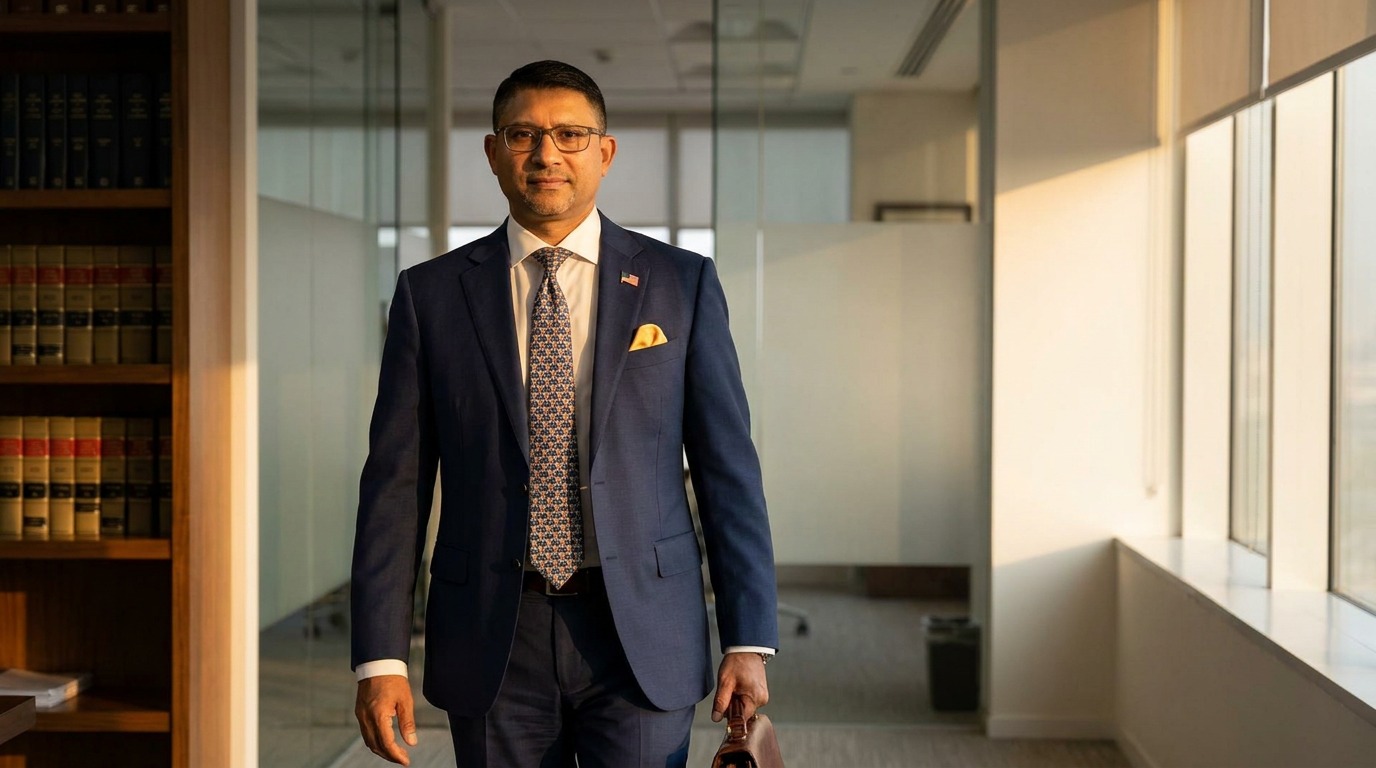 Mr. Sris, owner and founder of Law Offices Of SRIS, P.C., in the firm's office